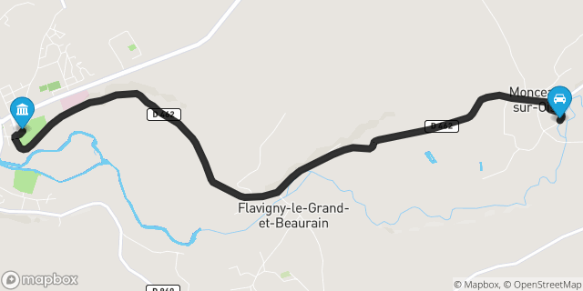 Itinéraire vers Guise