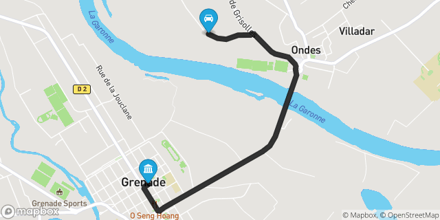 Itinéraire vers Grenade