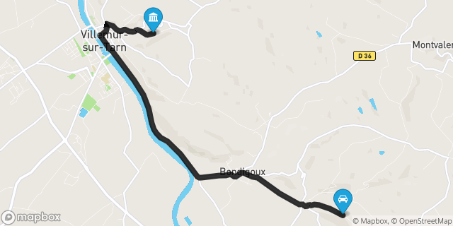 Itinéraire vers Villemur-sur-Tarn