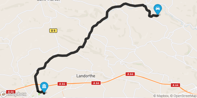 Itinéraire vers Saint-Gaudens
