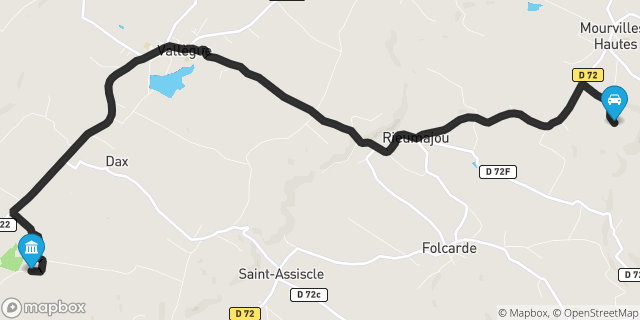 Itinéraire vers Villefranche-de-Lauragais