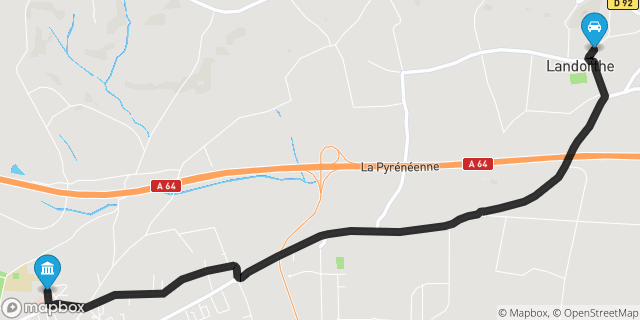 Itinéraire vers Saint-Gaudens