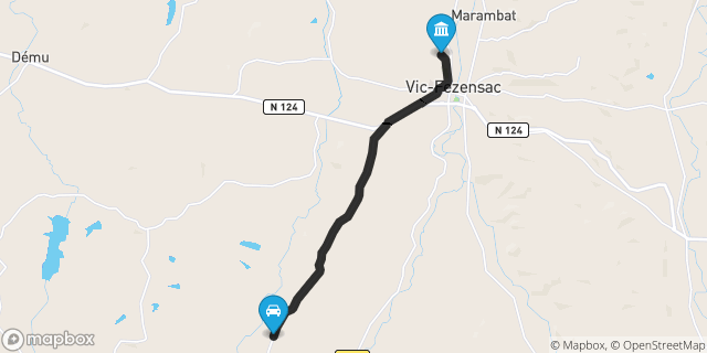 Itinéraire vers Vic-Fezensac