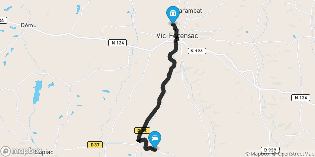 Itinéraire vers Vic-Fezensac