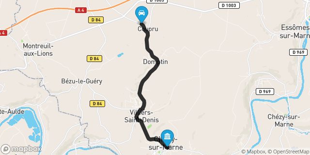 Itinéraire vers Charly-sur-Marne