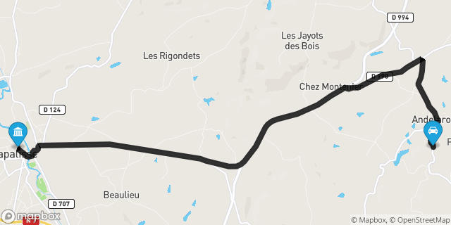 Itinéraire vers Lapalisse