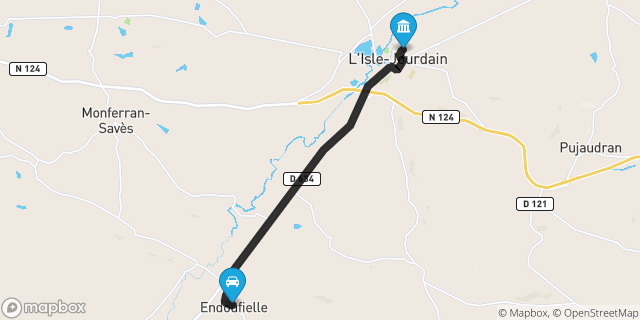 Itinéraire vers L'Isle-Jourdain