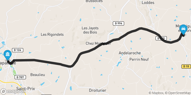 Itinéraire vers Lapalisse