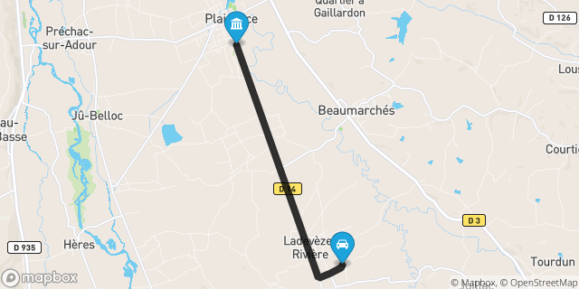 Itinéraire vers Plaisance