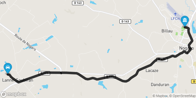 Itinéraire vers Nogaro