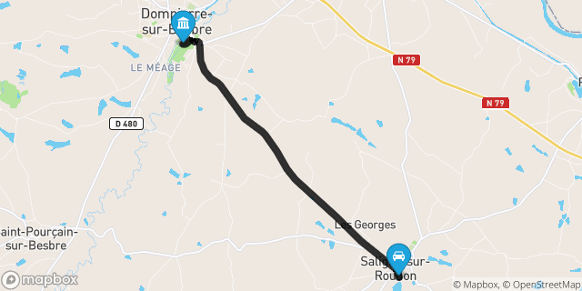 Itinéraire vers Dompierre-sur-Besbre
