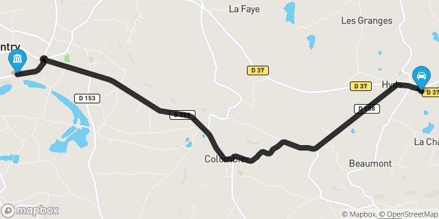 Itinéraire vers Commentry