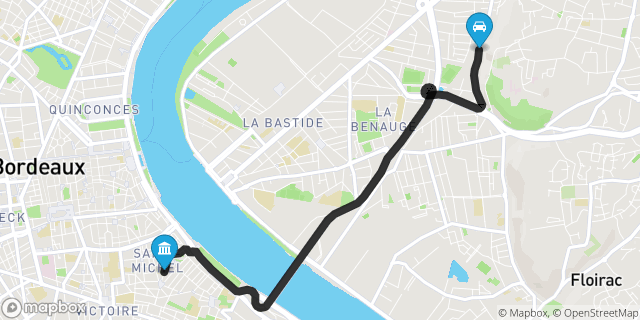 Itinéraire vers Bordeaux