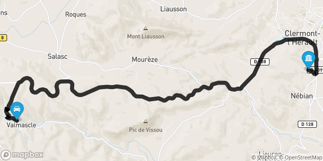 Itinéraire vers Clermont-l'Hérault