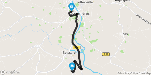 Itinéraire vers Sommières