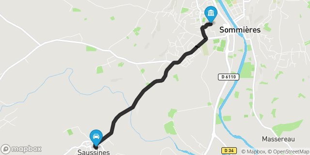 Itinéraire vers Sommières