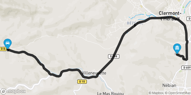 Itinéraire vers Clermont-l'Hérault