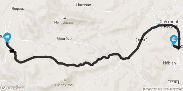 Itinéraire vers Clermont-l'Hérault