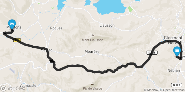 Itinéraire vers Clermont-l'Hérault