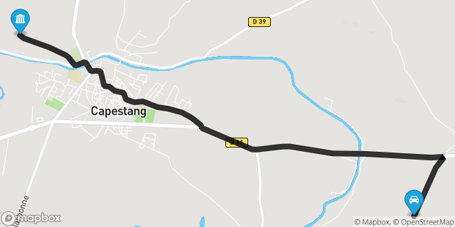 Itinéraire vers Capestang