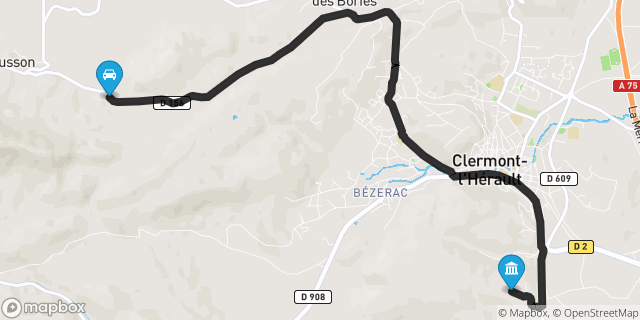 Itinéraire vers Clermont-l'Hérault
