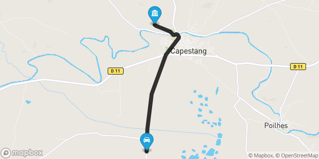Itinéraire vers Capestang