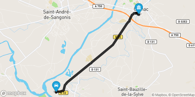Itinéraire vers Gignac