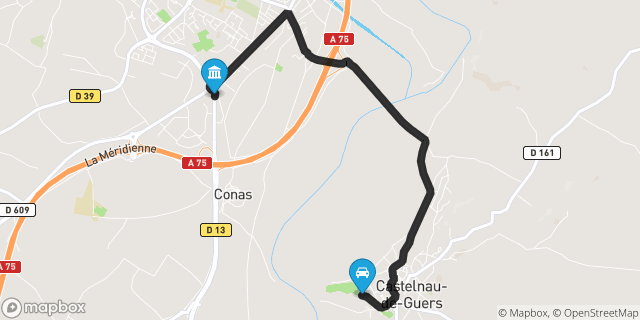 Itinéraire vers Pézenas