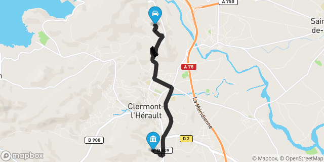 Itinéraire vers Clermont-l'Hérault