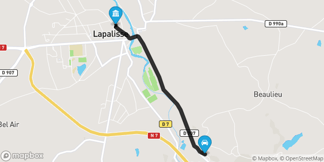Itinéraire vers Lapalisse