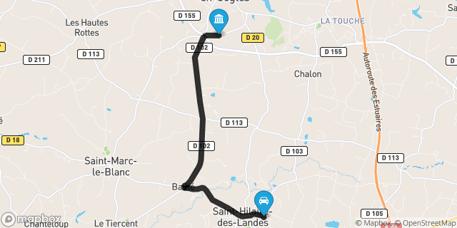 Itinéraire vers Saint-Brice-en-Coglès