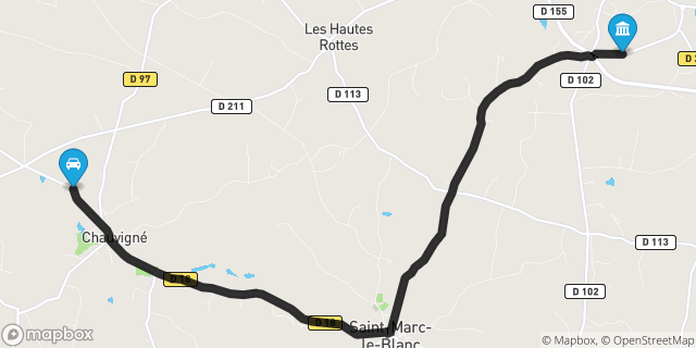 Itinéraire vers Saint-Brice-en-Coglès