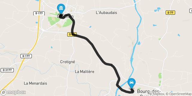 Itinéraire vers Guichen