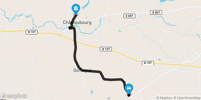 Itinéraire vers Châteaubourg