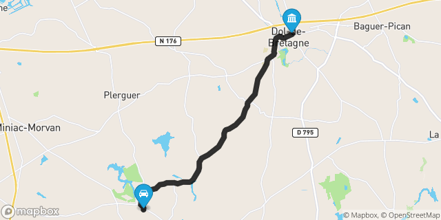 Itinéraire vers Dol-de-Bretagne