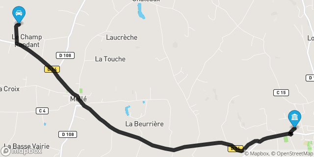 Itinéraire vers Louvigné-du-Désert