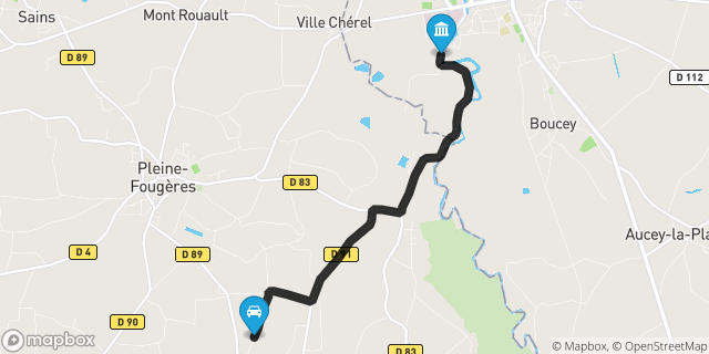 Itinéraire vers Pontorson