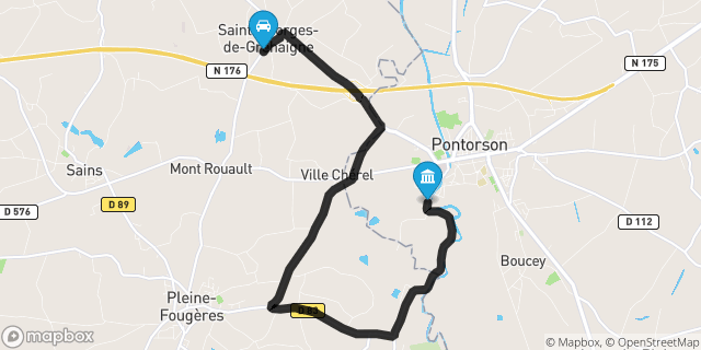 Itinéraire vers Pontorson
