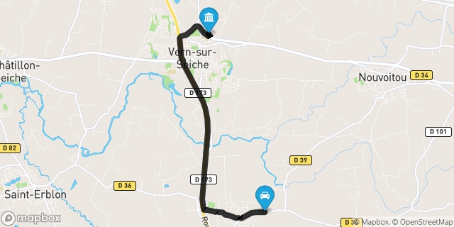 Itinéraire vers Vern-sur-Seiche