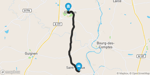 Itinéraire vers Guichen
