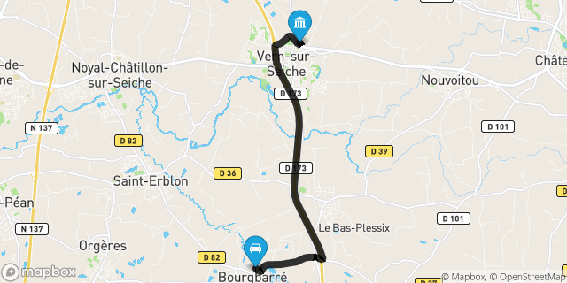 Itinéraire vers Vern-sur-Seiche