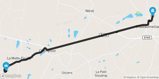 Itinéraire vers Châteaumeillant