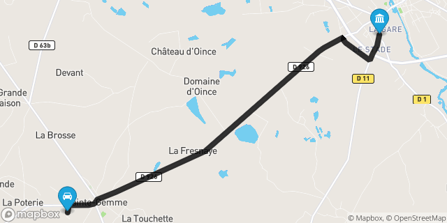 Itinéraire vers Buzançais