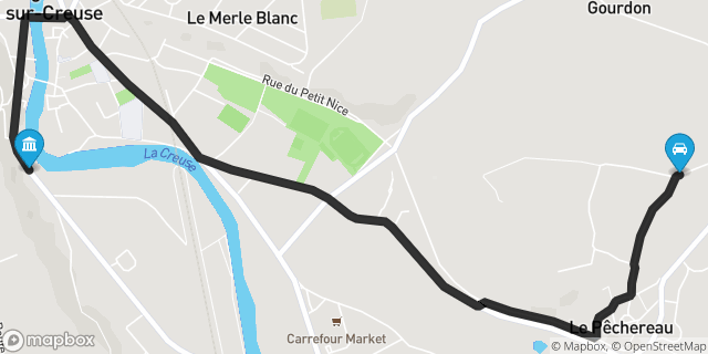 Itinéraire vers Argenton-sur-Creuse