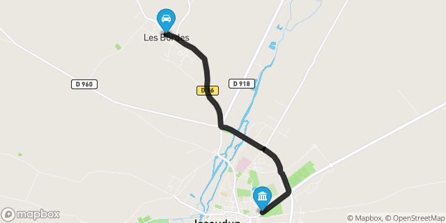 Itinéraire vers Issoudun