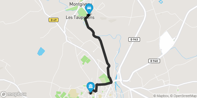 Itinéraire vers La Châtre