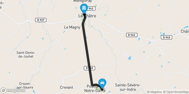 Itinéraire vers La Châtre