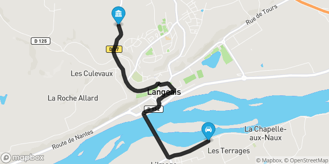 Itinéraire vers Langeais