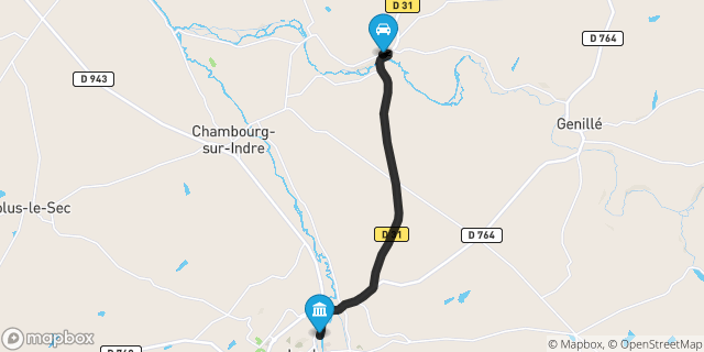 Itinéraire vers Loches