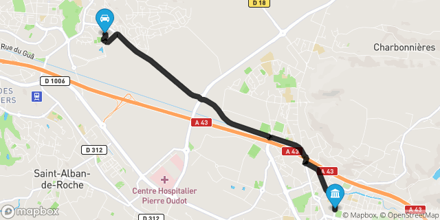 Itinéraire vers Bourgoin-Jallieu